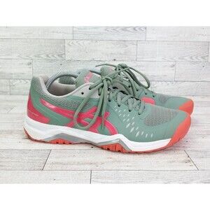 Women's Asics Gel Challenger 12 Running Shoes Sneakers Size 8 Pink Green
